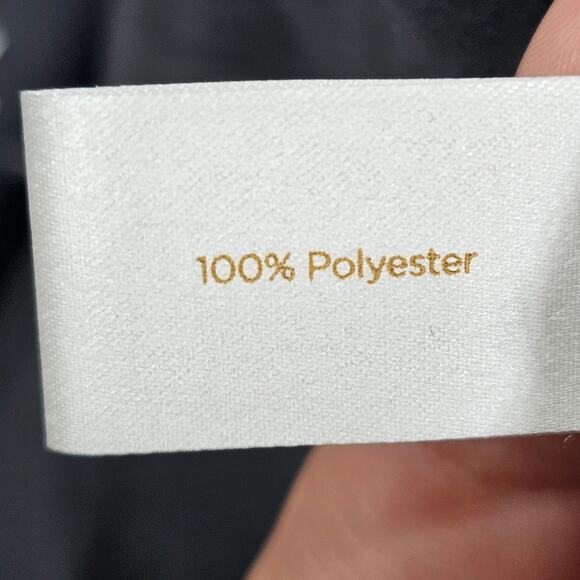 Decree Womens Size L Oh My Stars Black White Shirt Dress Roll Tab Sleeve NEW - Picture 11 of 12